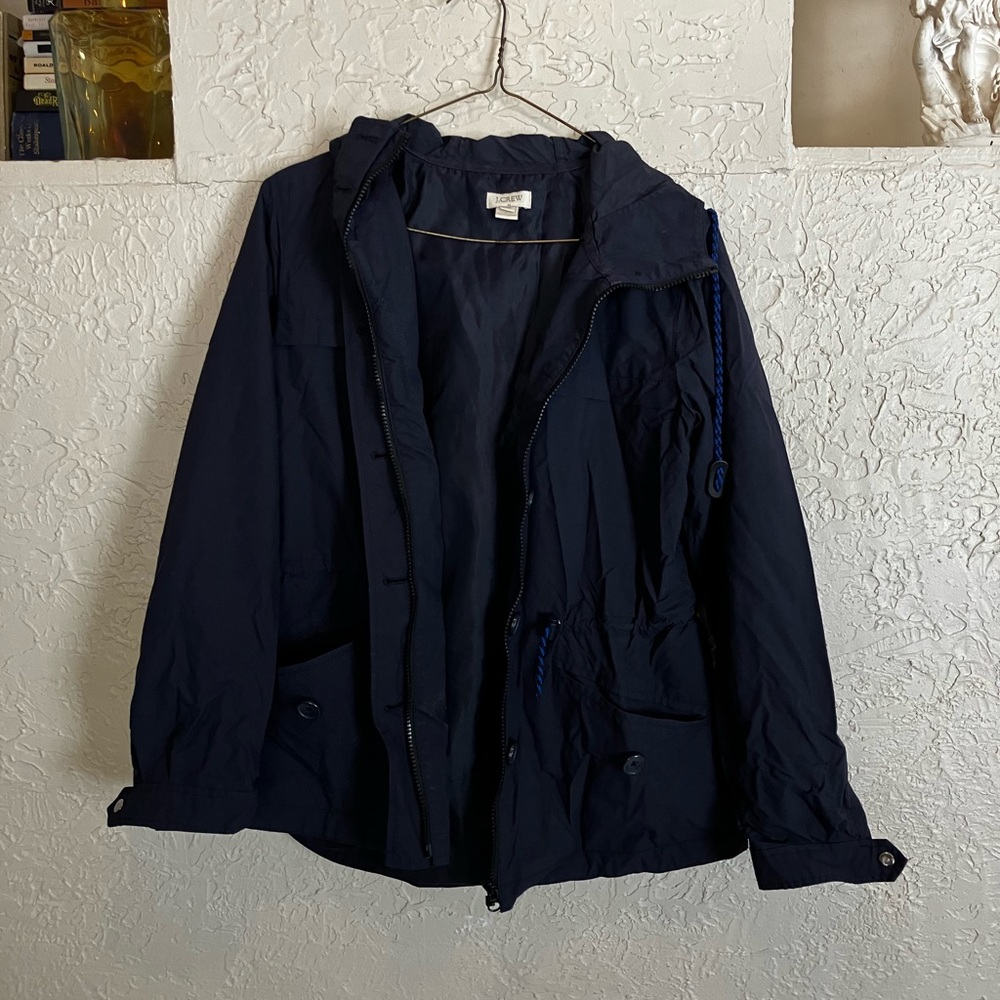 Navy blue J. Crew Spring Coat / Wind breaker XS